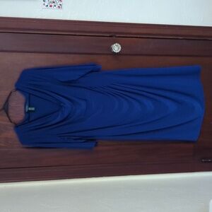 Lauren Ralph Lauren Blue Midi Dress